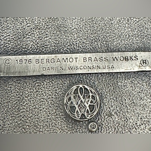 Great Lakes Aircraft Company Brown Leather Belt Mens 36 Bergamot Brass Work 1976 - Picture 6 of 11